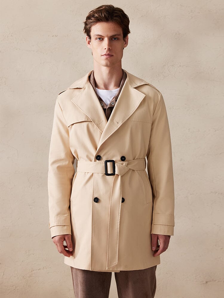 Eleganter Doppelreihiger Trenchcoat