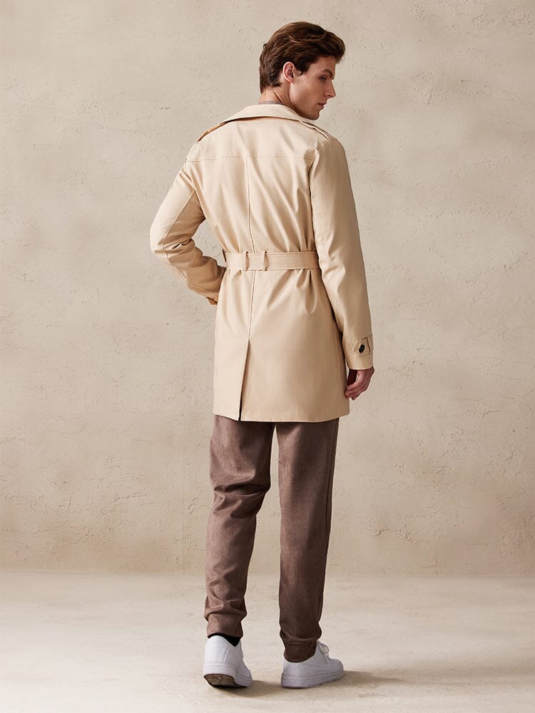 Eleganter Doppelreihiger Trenchcoat