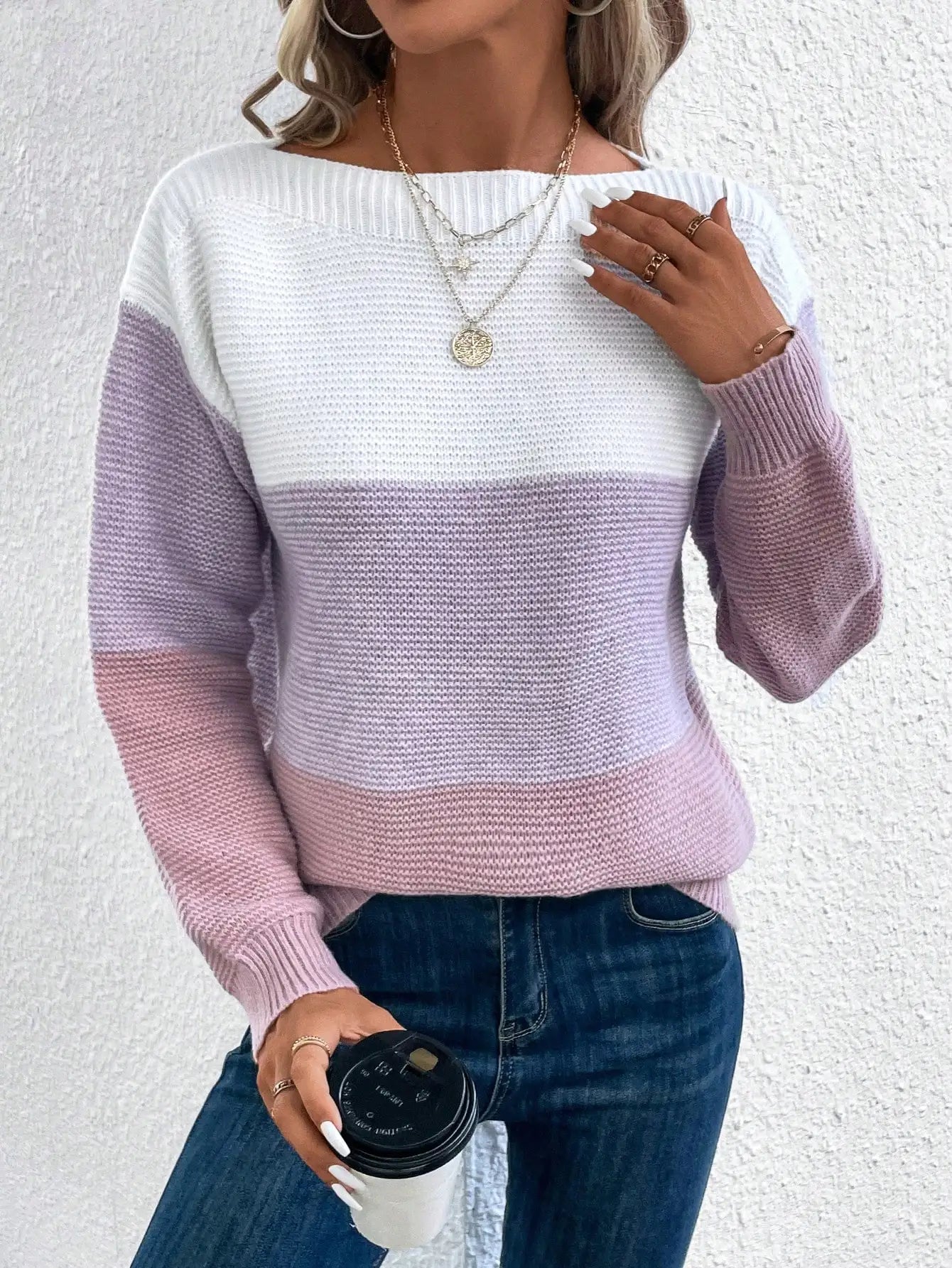 Émilie | Tri-Color Sweater