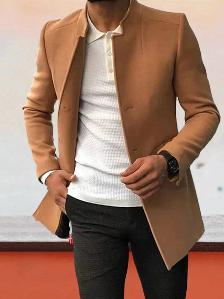 Moderner Tweed-Blazer Uni
